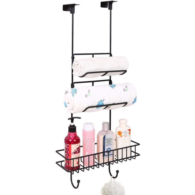 Over Door Metal Hook na may Basket